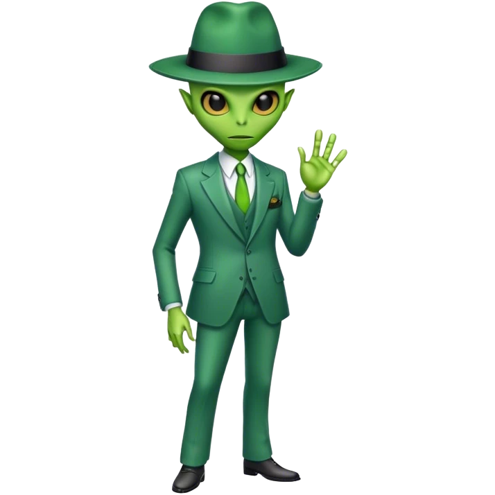 fullbody alien mafia emoji
