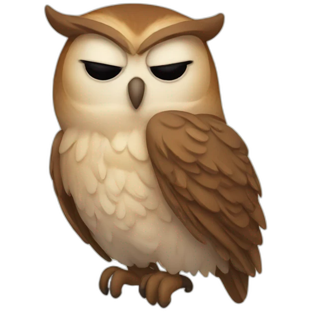 sleeping owl emoji