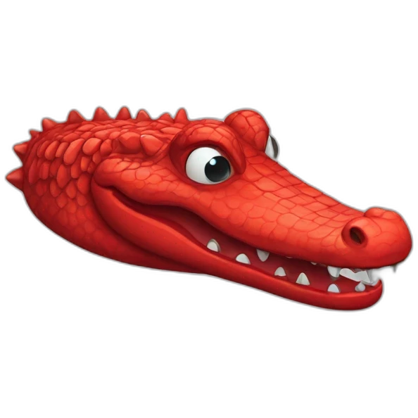 red crocodile emoji