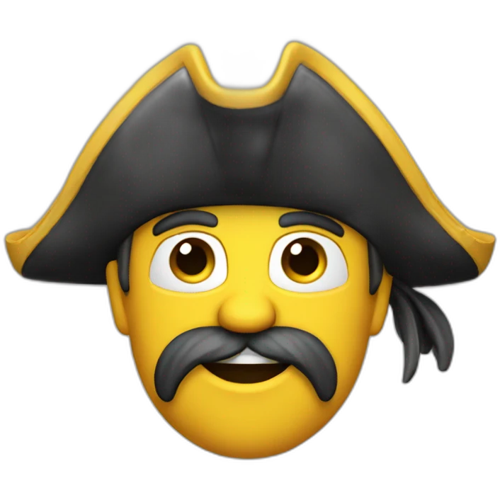 Pirate 3D character emoji