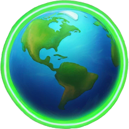 earth wit neon vibes  emoji