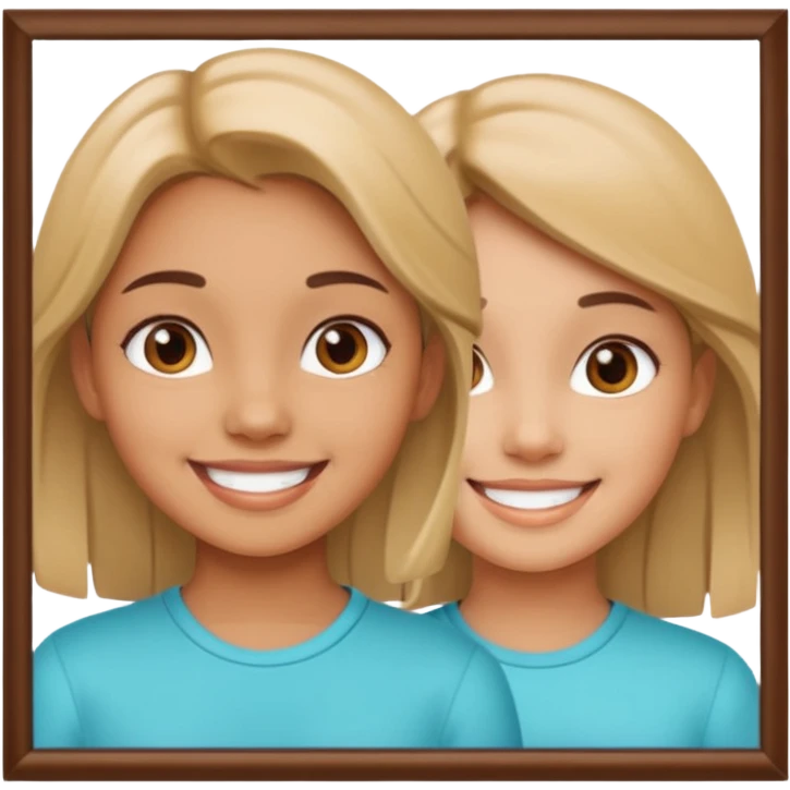 girly two frames of photos emoji