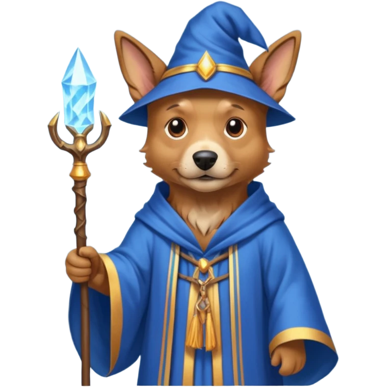Dog wizard emoji