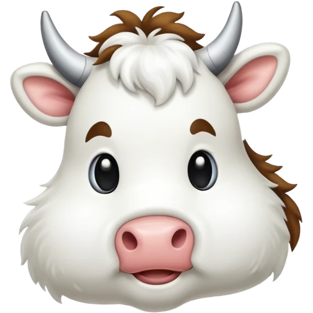 white cow tail emoji