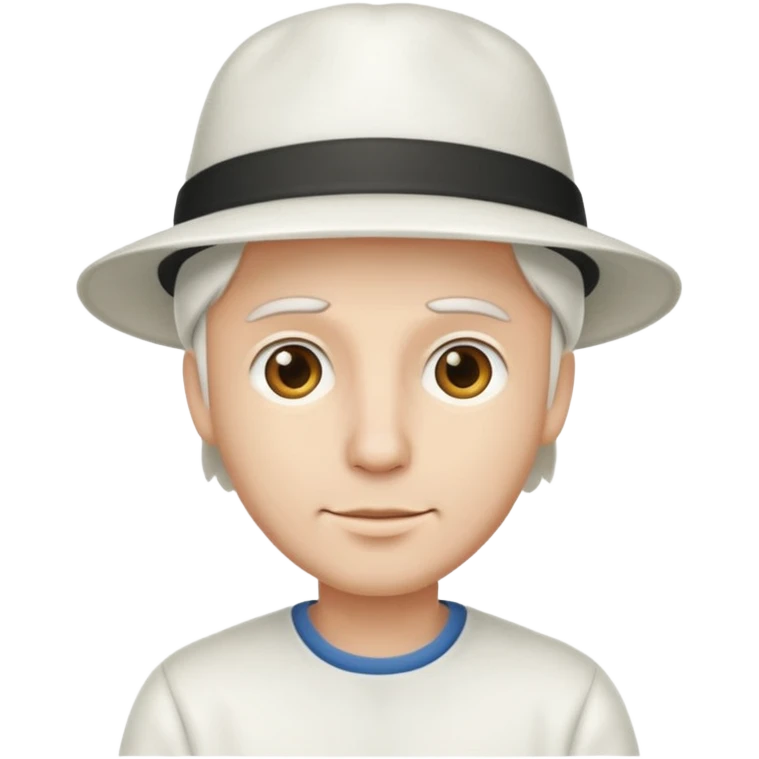 man with white hat emoji