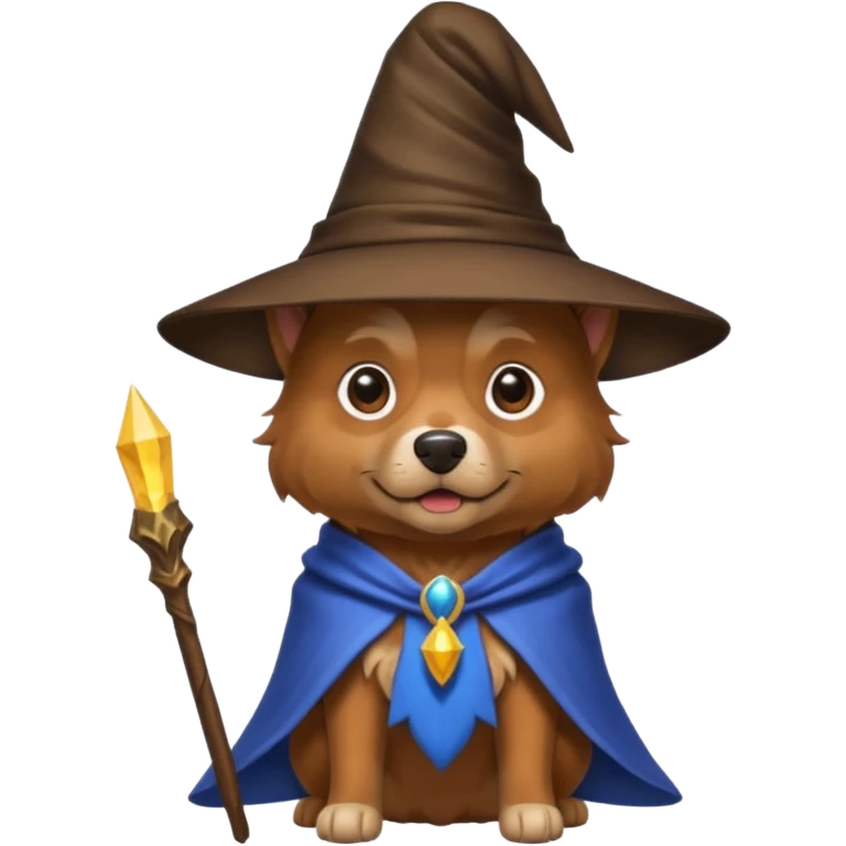 Dog wizard emoji