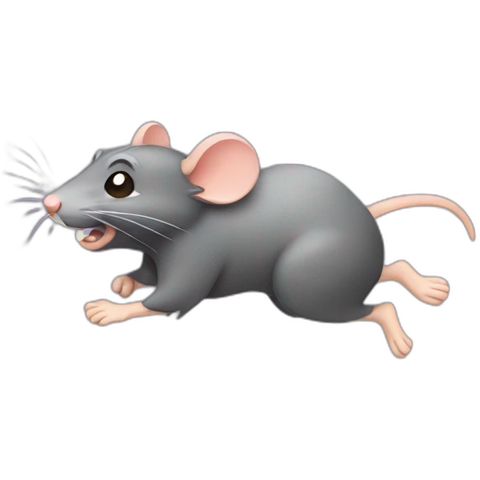 Running rat emoji