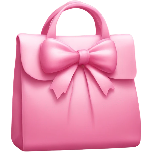 japan bag pink with ribbon emoji