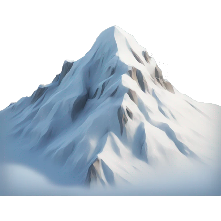 One snowmountain emoji