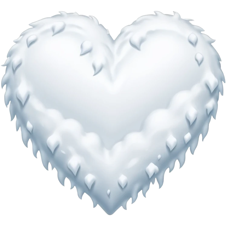 A snowing heart emoji