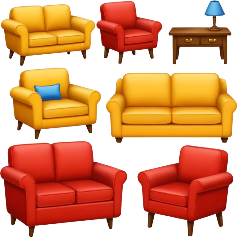 give real furniture emojes emoji