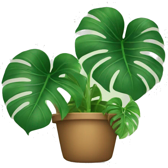 monstera plant emoji