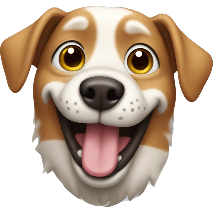 Dog winking  emoji