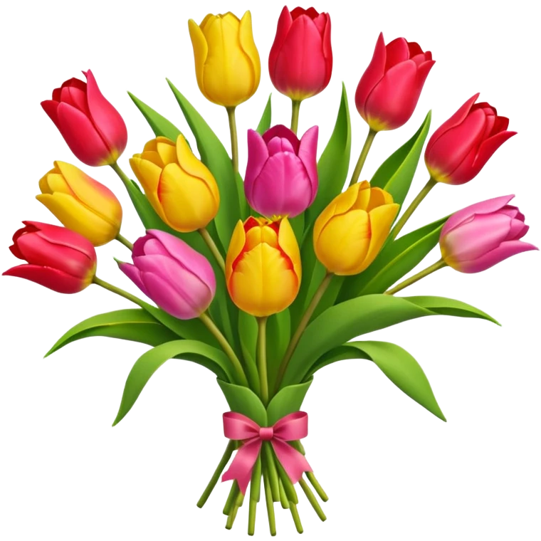 Buque de tulipas emoji
