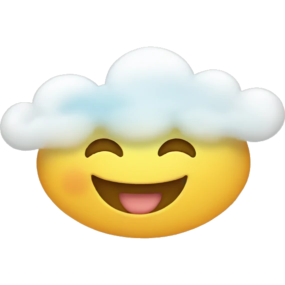 cloud smiling emoji emoji