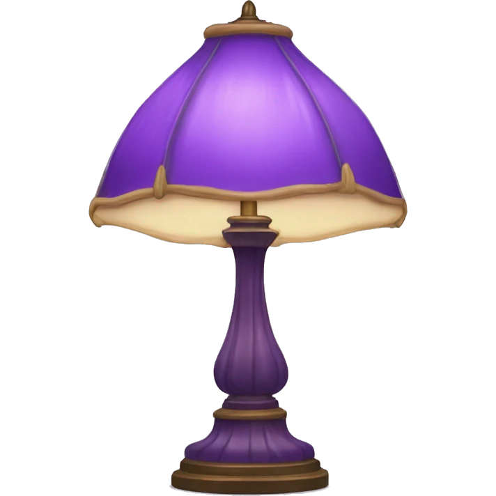 Purple Tiffany lamp emoji