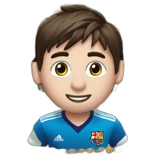 messi con la copa del mundo guiñando un ojo emoji