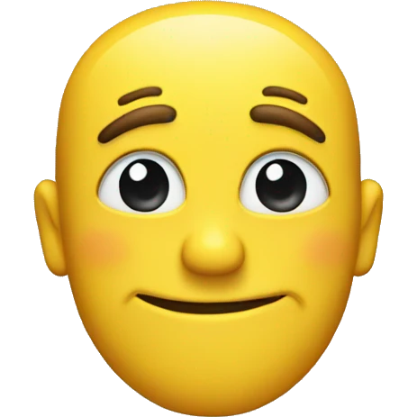 A yellow head emoji winking emoji