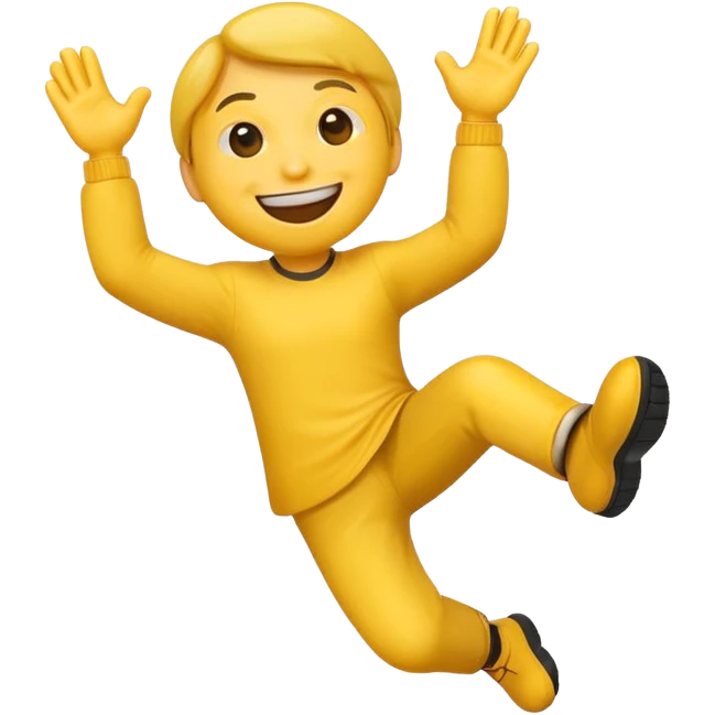 emoji giggling and kicking his feet emoji