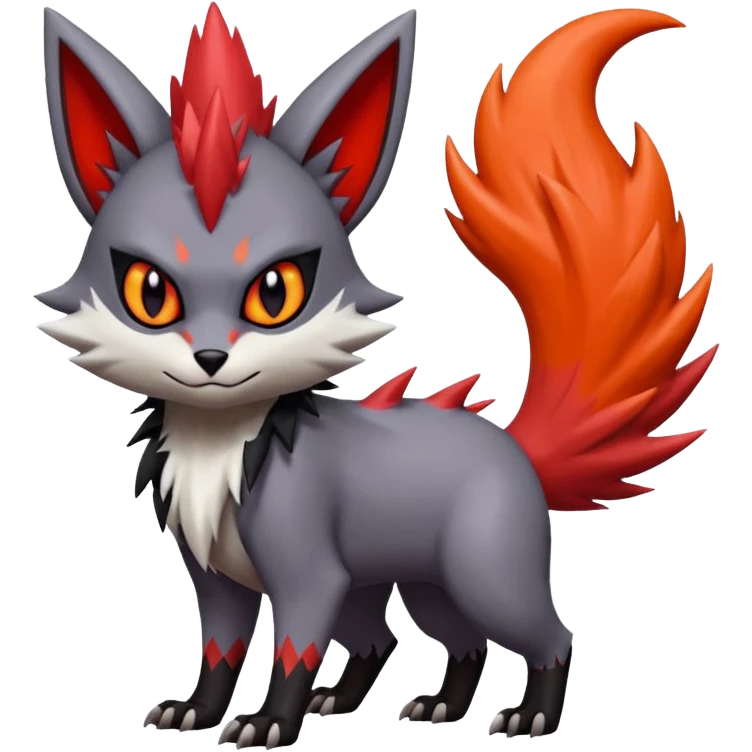 Noibat-Lykoi-Zangoose-Nargacuga-Litten-Torracat-fusion-Fakemon-Pokémon-creature  emoji