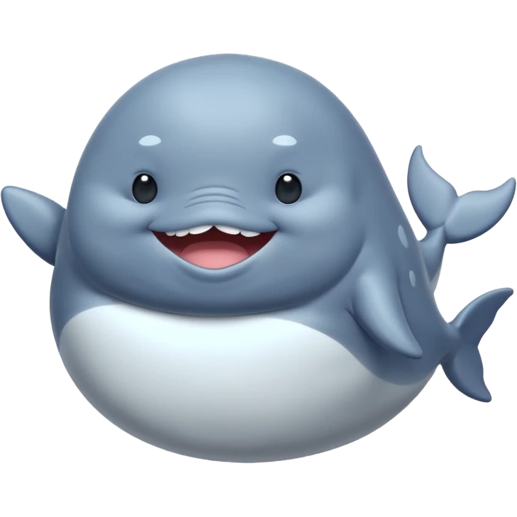 dancing fat whale emoji