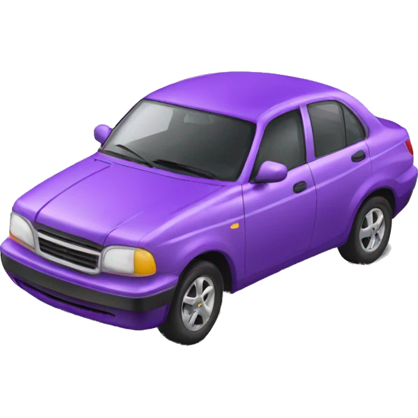 Purple car emoji