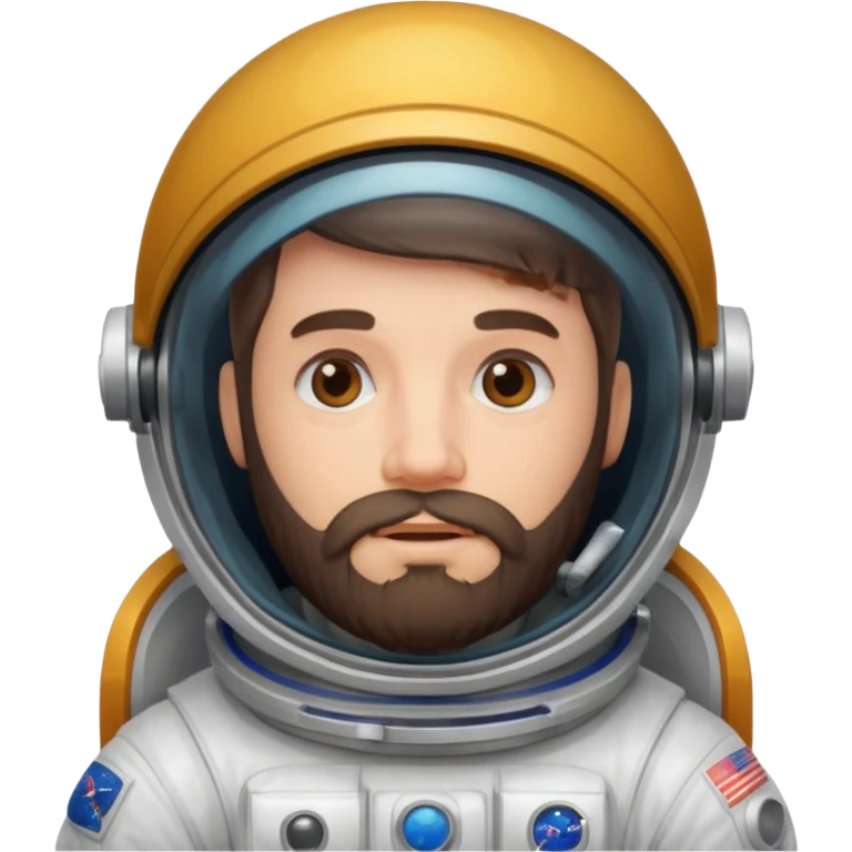 bearded astronout emoji