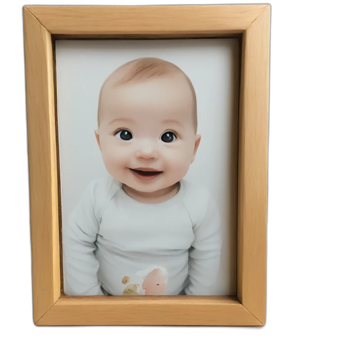 babyphoto-in-woodenphotoframe emoji