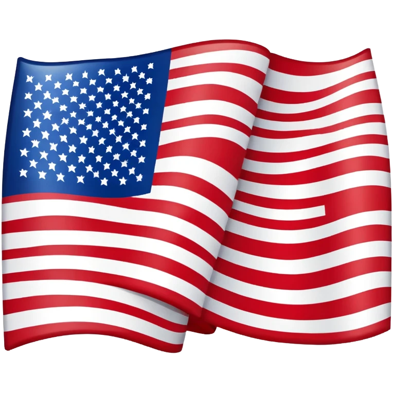 American flag with stars and stripes emoji
