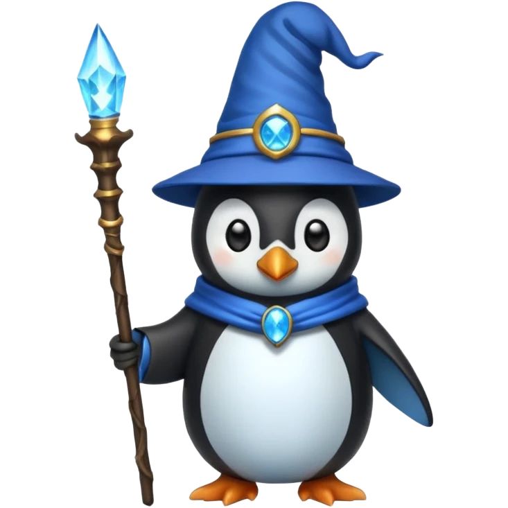 Penguin Wizard emoji