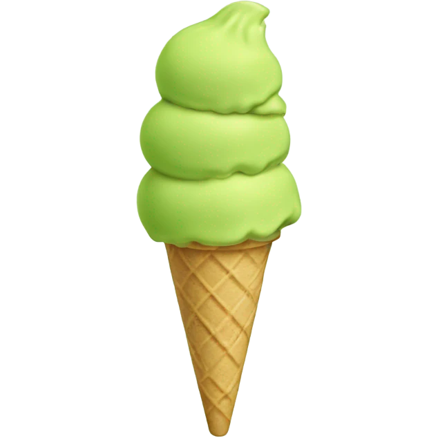 Pistachio ice cream emoji
