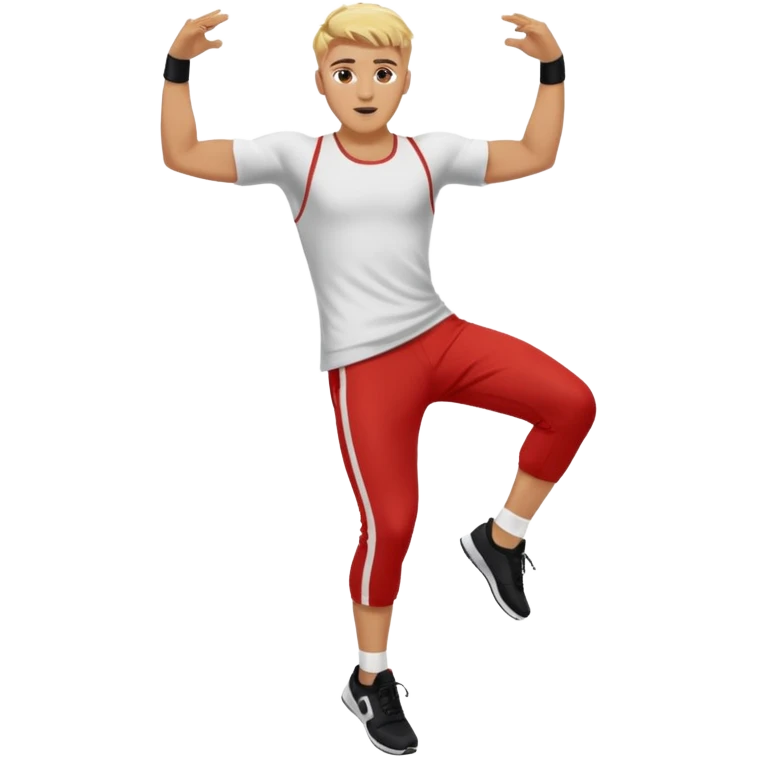A person doing the griddy dance on top of Jake paul emoji