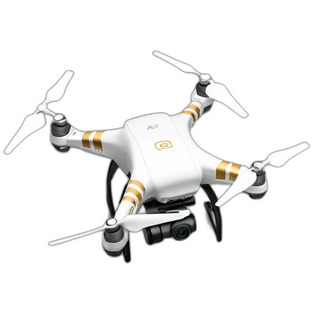 dji drone， isometric，upward view emoji