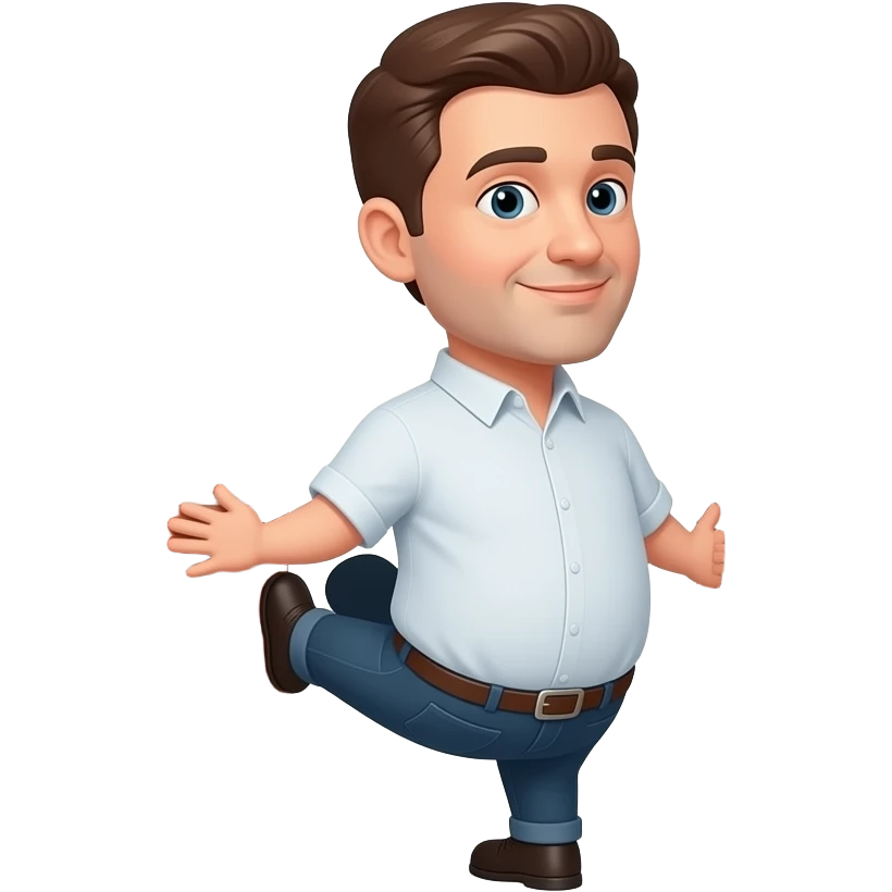 Kırmızı tuğlalı iki duvar arasına kalçası sıkışan adam emoji