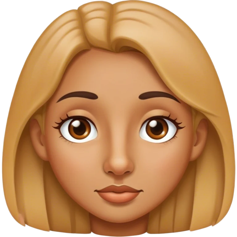 Girl with a nos emoji