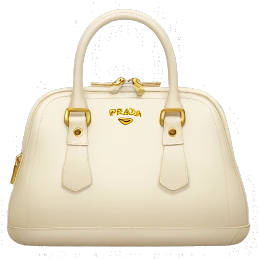 Cream Prada purse emoji