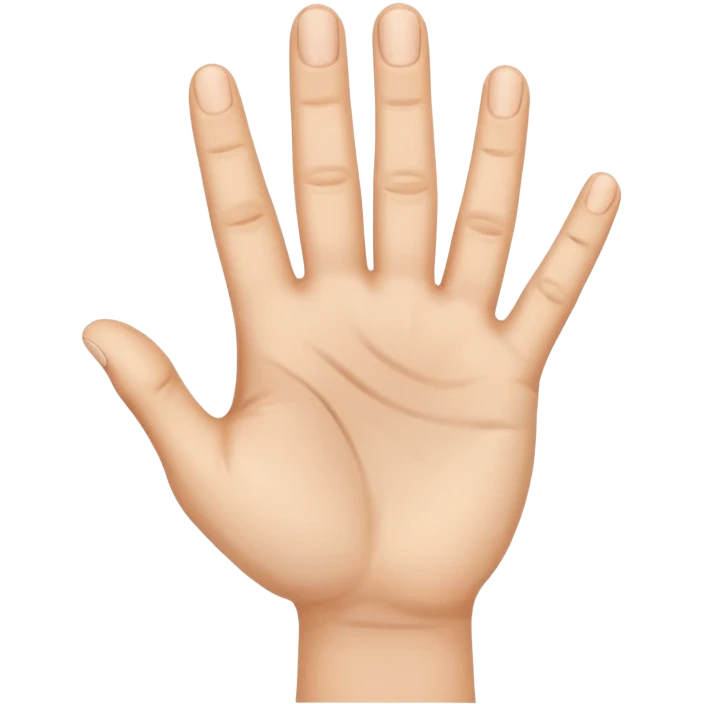 أريد اصبع السبابة في اتجاه تجويف اليد emoji