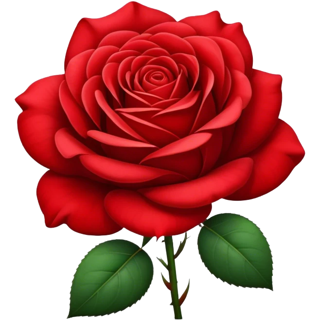 Rose flower emoji