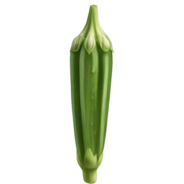 Okra vegetable emoji