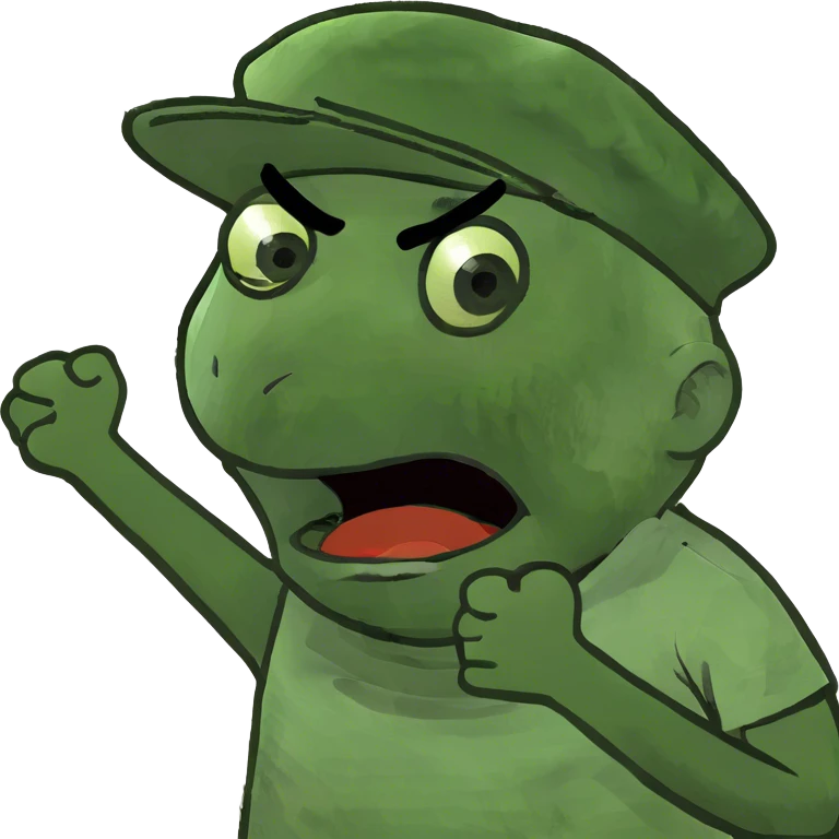 person crossing arms holding neck screaming face emoji