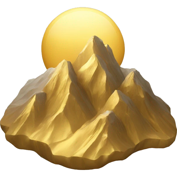 gold mountains emoji