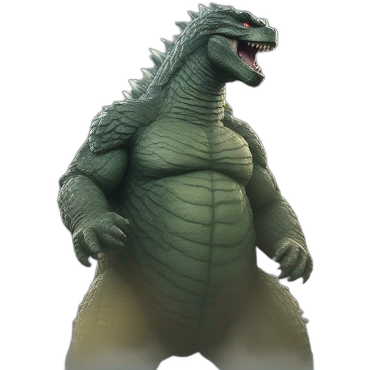 Cinematic Godzilla (proportional)calm (realistic) (Godzilla King of the Monsters, 2019) emoji