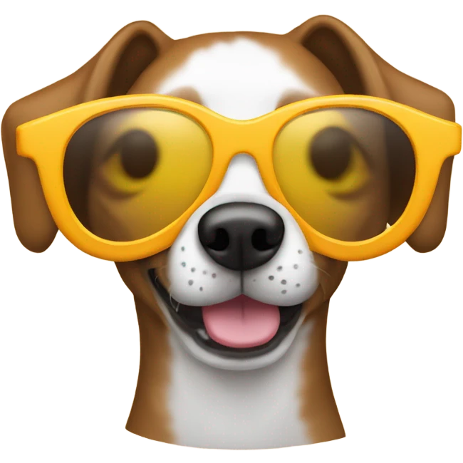 Show me a dog wearing sun glasses emoji
