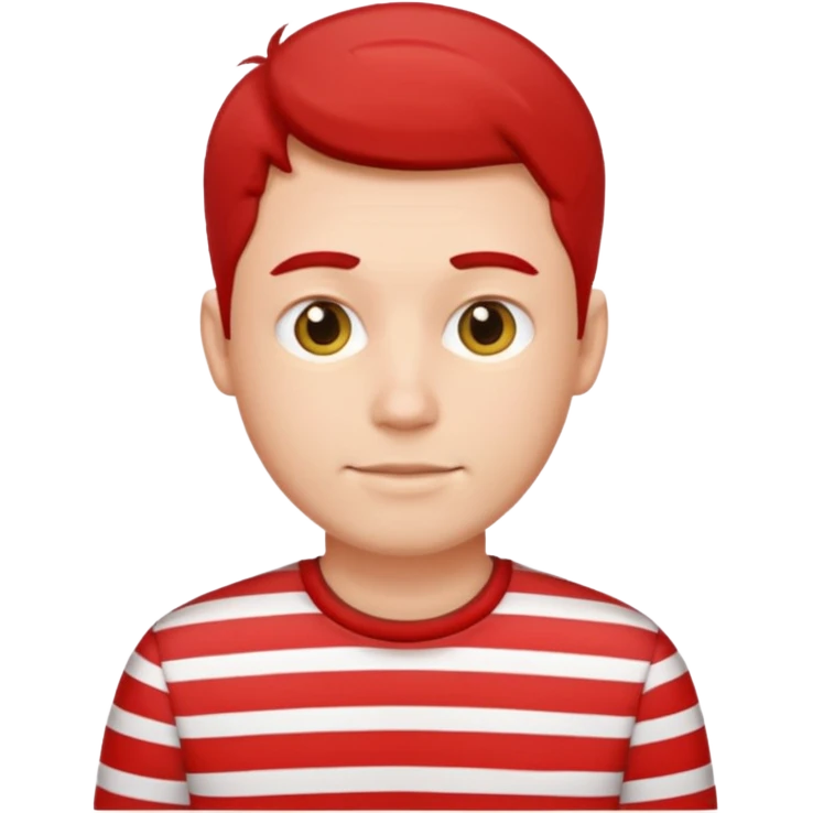 Men with red Striped Shirts emoji