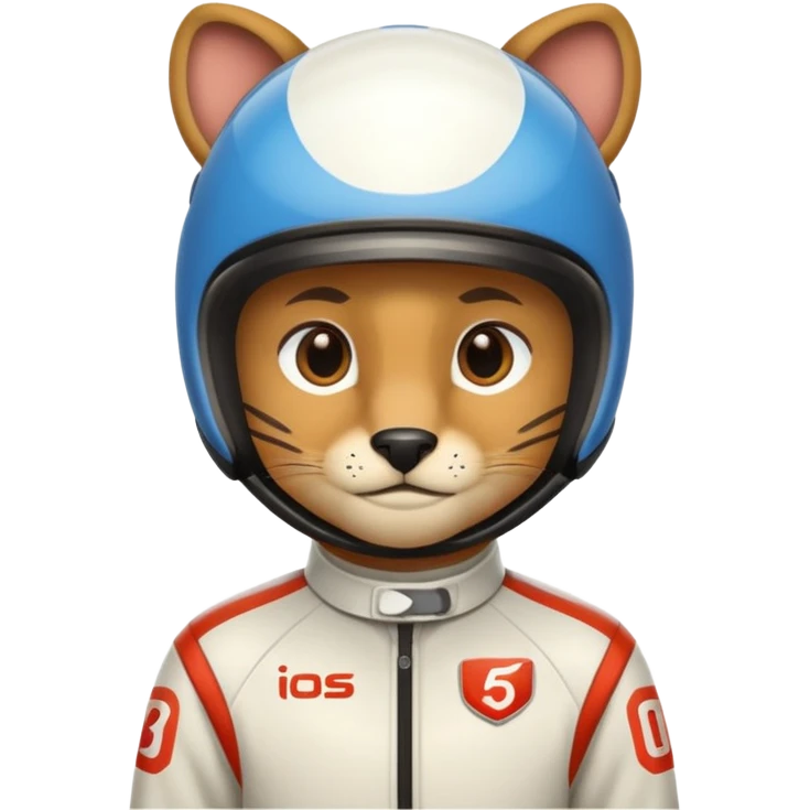 Animal in racing suit  emoji
