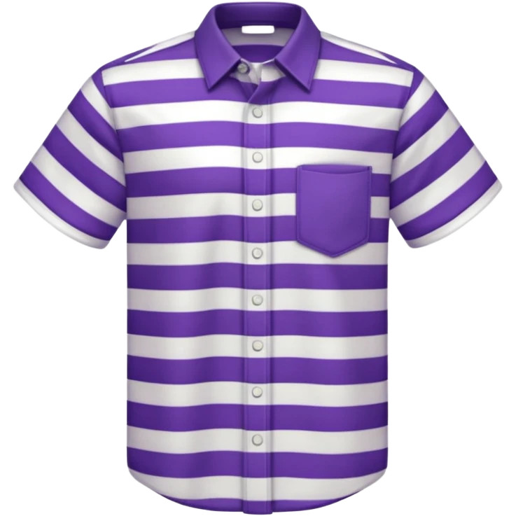 white and dark violet vertically striped shirt emoji