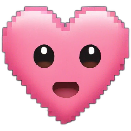 pixelish heart emoji