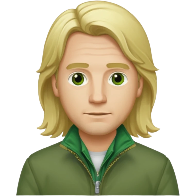 james sunderland silent hill 2 a man with blonde long  hair and green jacket emoji