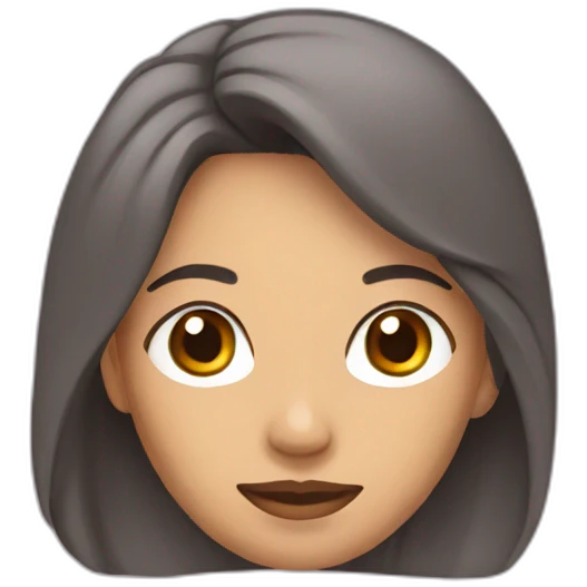 mujer morocha con pecas emoji