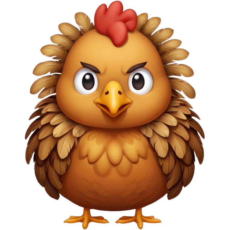 Chicken make a lousy house pet emoji